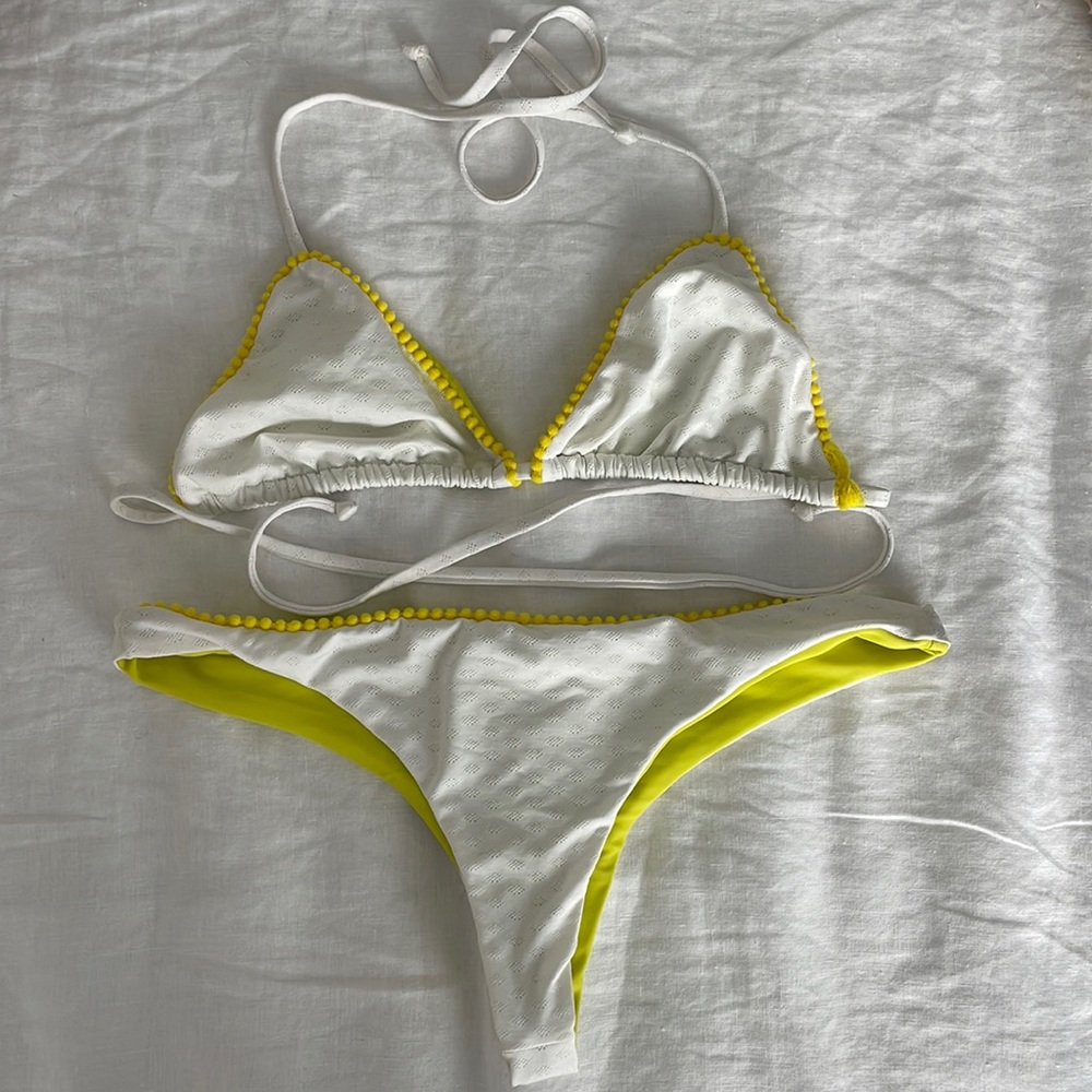 White & Yellow Bikini